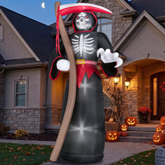 Kendane 8FT Halloween Inflatable Grim Reaper front view
