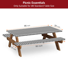 KENOBEE picnic table cover set, bench covers included