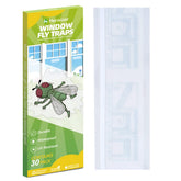 Kensizer 50-Pack Window Fly Traps clear design front view
