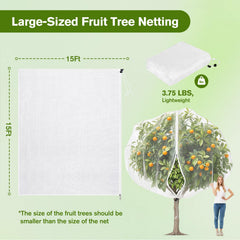 KEOHOLI fruit tree netting zipper opening detail