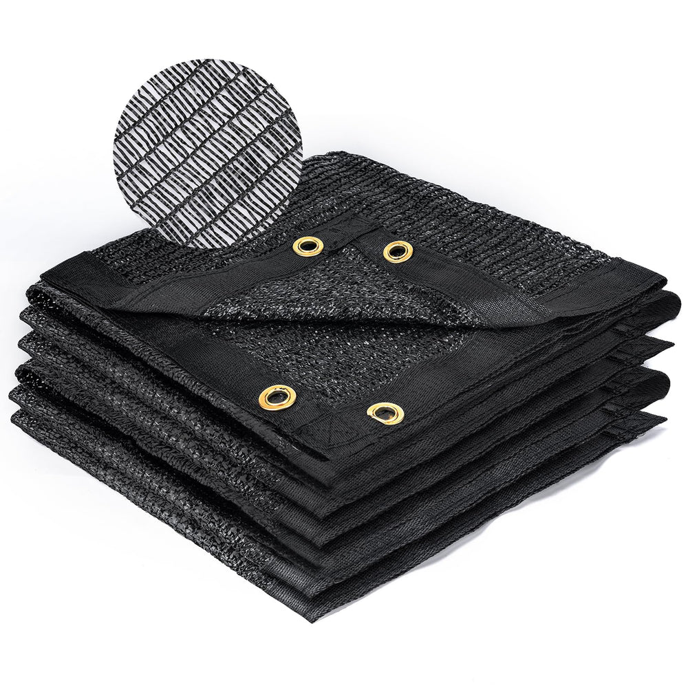 Kesfitt 40% shade cloth 8x20 ft black front view