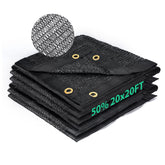 Kesfitt 50% Shade Cloth 20x20 ft black front view