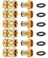 Kesfitt Garden Hose Quick Connect Kit featuring solid brass connectors