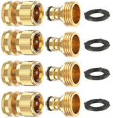 Kesfitt Garden Hose Quick Connect Kit with solid brass connectors