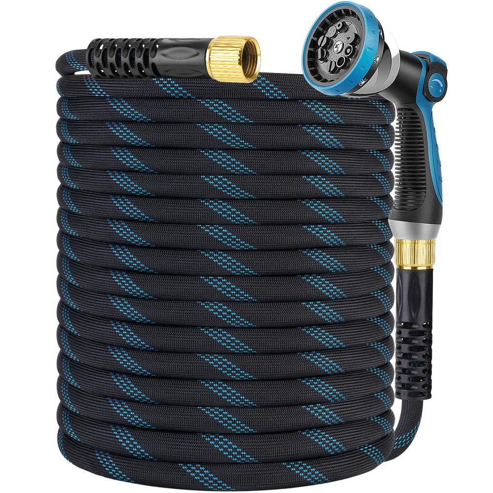 KETTOYA 50 ft non-expanding garden hose blue model front view