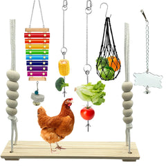 KIEYYRYT Chicken Toys Set with xylophone and swing