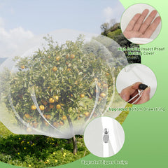 Kijamilee Garden Netting 6x6.6FT zipper detail