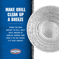 Kingsford liner fitting into a grill drip bucket