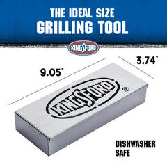 Kingsford Smoker Box close-up showing stainless steel