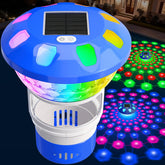 KingSom Solar Pool Chlorine Floater with lights, front view