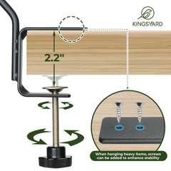Kingsyard hooks mounted on a balcony railing