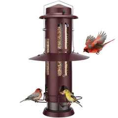 Kingsyard Squirrel Proof Bird Feeder front view in antique copper