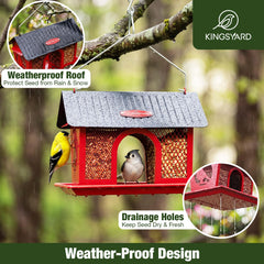 Kingsyard Wild Bird Feeder with sunflower seeds