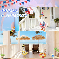 Kinhzrude Holiday Porch Goose Outfit for Summer