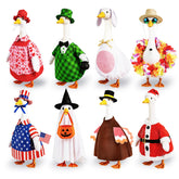 Kinhzrude Porch Goose Outfits 8 seasonal costumes front view