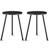 KINNARY Black Plant Stand Set of 2 front view