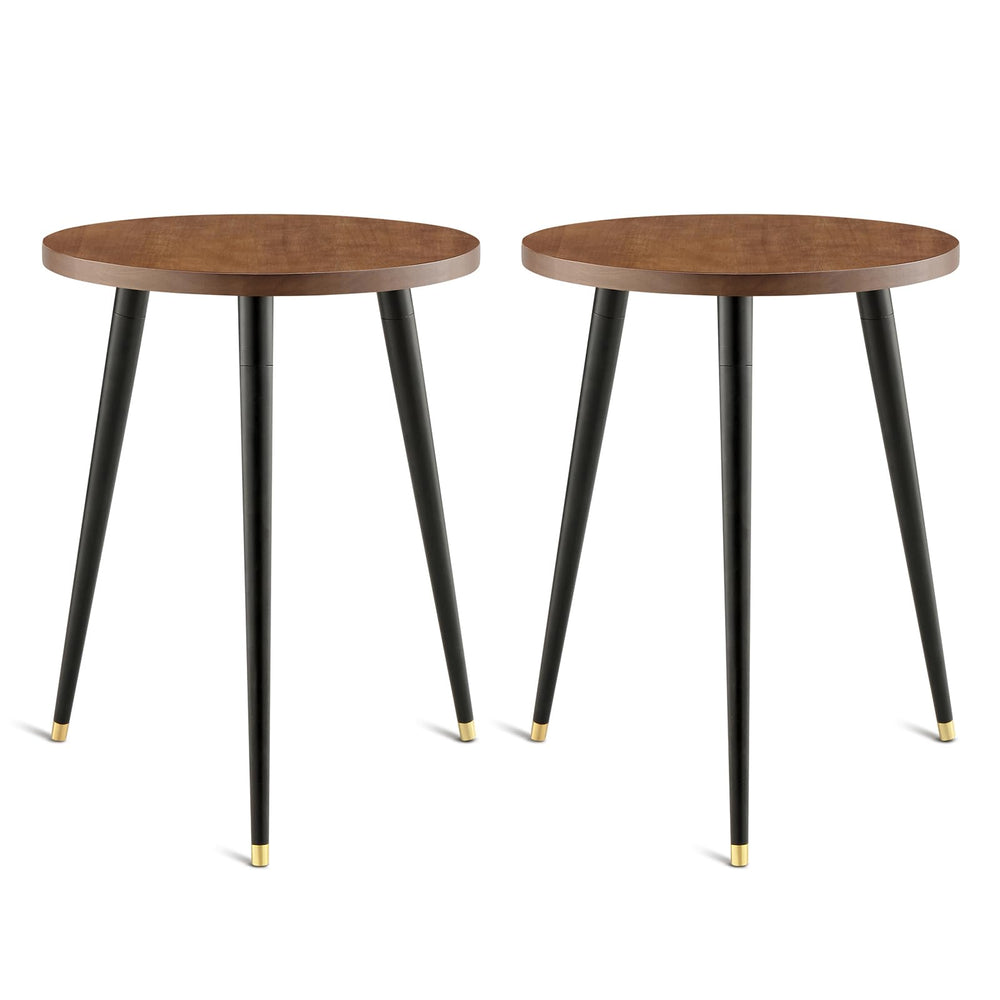 KINNARY Plant Stand Indoor walnut design front view