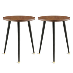 KINNARY Plant Stand Indoor walnut design front view