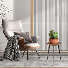 KINNARY plant stand with potted plant on top