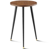 KINNARY Tall Plant Stand front view with walnut finish