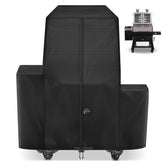 Kipiea 600D Heavy Duty Pellet Grill Cover front view