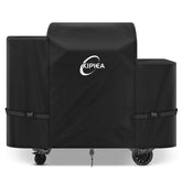 Kipiea 600D Pellet Grill Cover front view, black