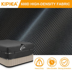 Kipiea Hot Tub Cover installed on a hot tub