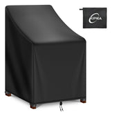 Kipiea Patio Chair Cover in black side view