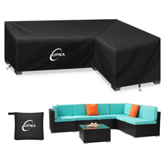 Kipiea Patio L-Shaped Sectional Sofa Cover front view