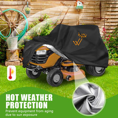 KISEER Lawn Mower Cover on a lawn tractor