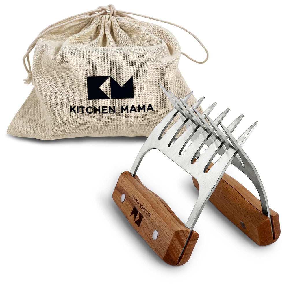 Kitchen Mama Meat Claws front view with stainless steel prongs