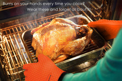 Kitchen Perfection BBQ Gloves packaging with e-books