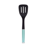 KitchenAid Classic Nylon Slotted Turner Aqua Sky front view