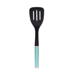 KitchenAid Classic Nylon Slotted Turner Aqua Sky front view