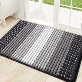 Kitinjoy Indoor Outdoor Door Mat front view, grey, 32x20 inches