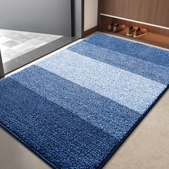 Kitinjoy Indoor Outdoor Door Mat navy blue front view
