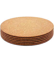 KITLAB Cork Plant Coasters, 8 Inch, front view