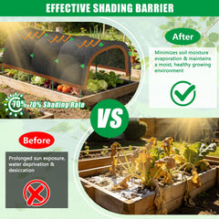 KJX Garden Shade Kit protecting plants from sunlight