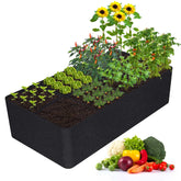 KLEWEE Fabric Raised Garden Bed 6 x 3FT front view