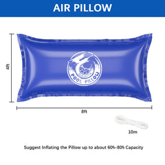 KLOLKUTTA Pool Pillow showing reinforced grommets at corners