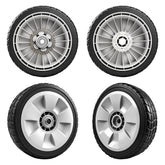 KMHGD Lawn Mower Wheel Set, 8-inch diameter, gray