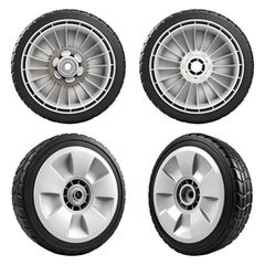 KMHGD Lawn Mower Wheel Set, 8-inch diameter, gray
