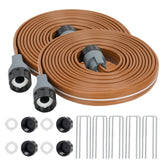 KOBAZ 30FT Sprinkler Soaker Hose front view with removable end cap