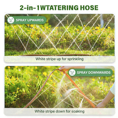 KOBAZ 30FT Sprinkler Soaker Hose showing micro-holes along the length