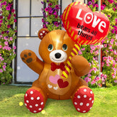 Kofero 4FT Bear Inflatable Yard Decoration with LED lights