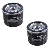 Kohler Set of 2 Engine Oil Filters front view, model 12 050 01-S