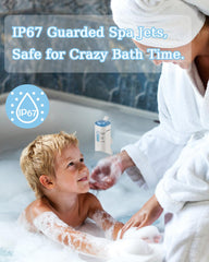 KokoSelene Rechargeable Bath Jet, lifestyle shot in a bathtub