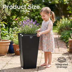 KOL planters with dual-purpose tray