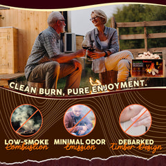KoleSummit Mini Firewood with included fire starters and gloves