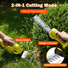 KOMASTY hedge trimmer side view showing ergonomic grip
